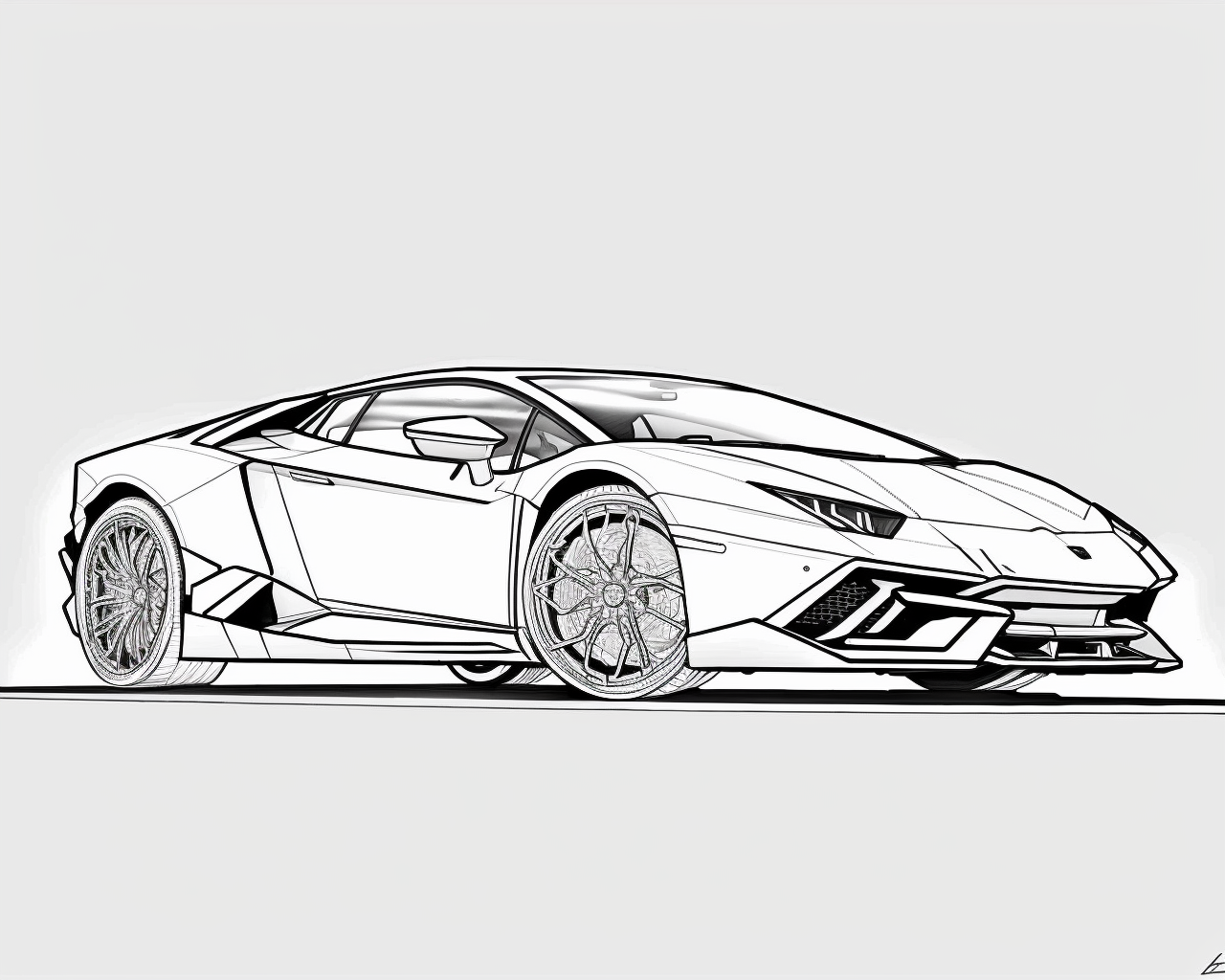 omalovánky auto Lamborghini 3